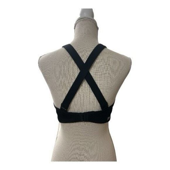 Victoria's Secret Pink Sport Bra M Ultimate Lightly Lined Black Back Closure - Picture 13 of 14